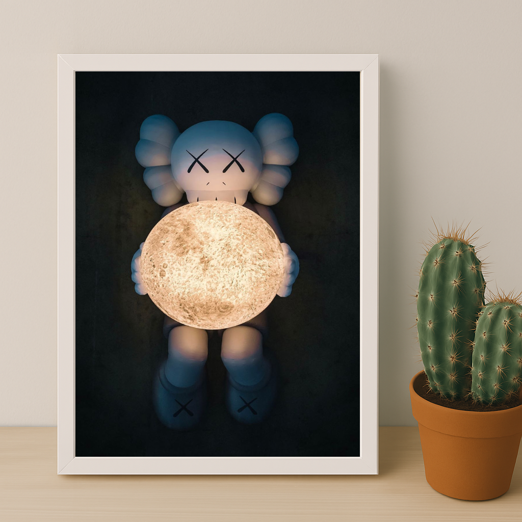 Poster Kaws - Companion Lune