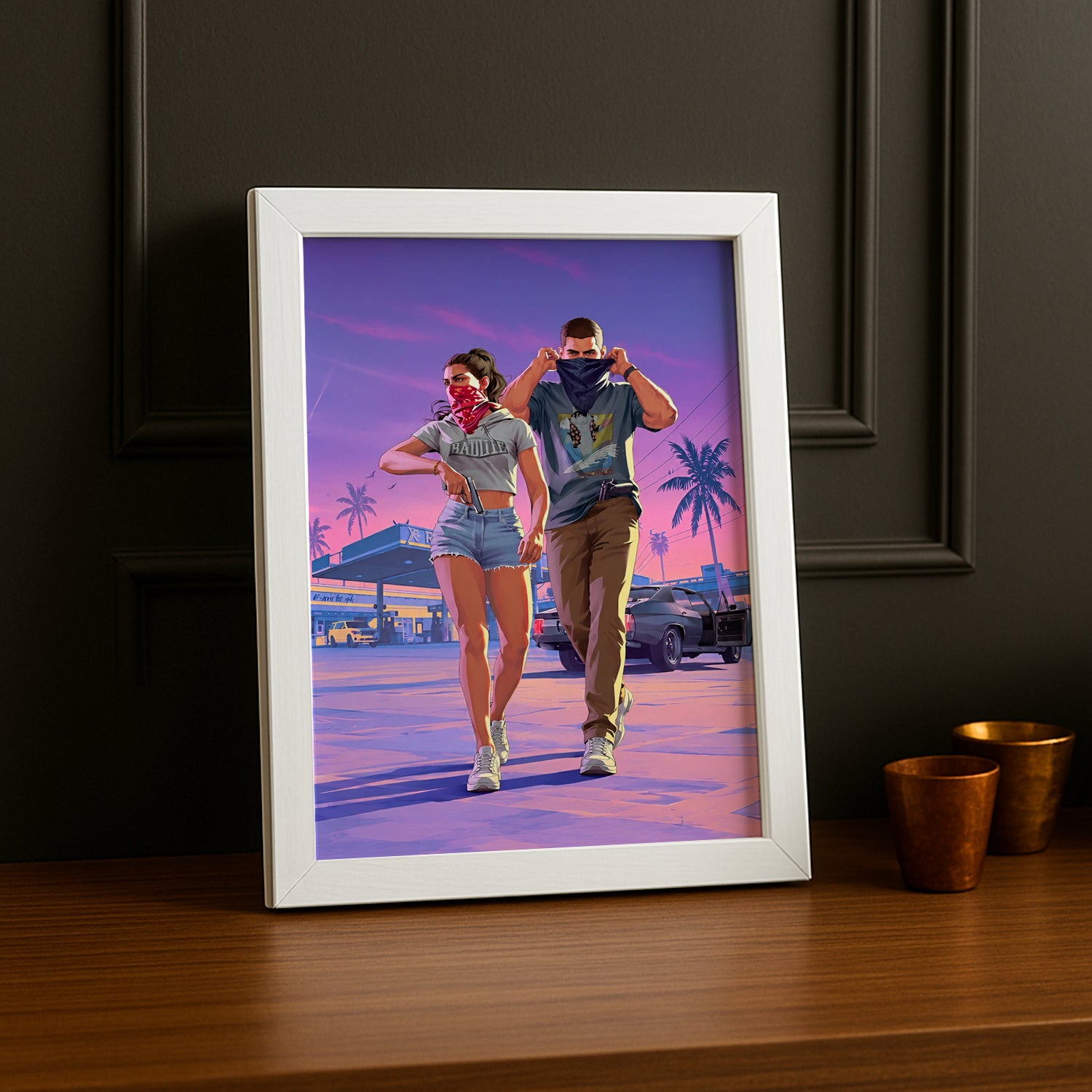 Poster Grand Theft Auto VI – Lucia & Jason Encadré TonCadre