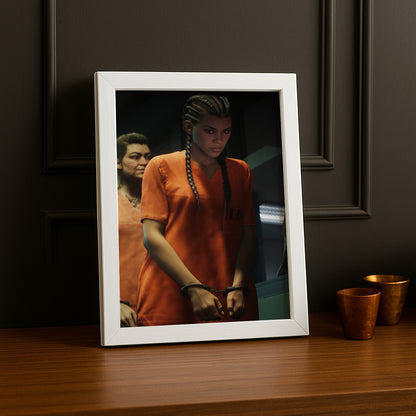 Poster Grand Theft Auto VI – Lucia Prison Encadré TonCadre