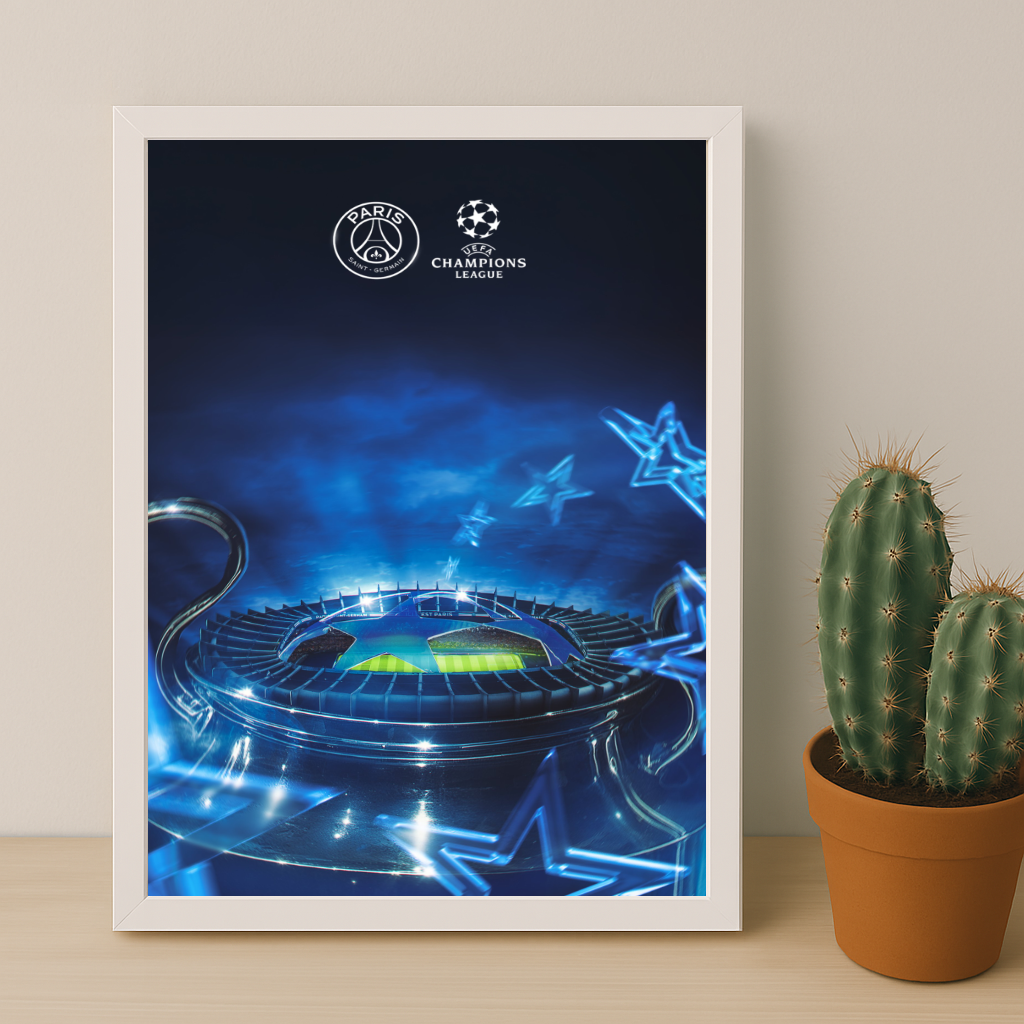 Poster encadrée Paris Saint-Germain - Ligue des Champions