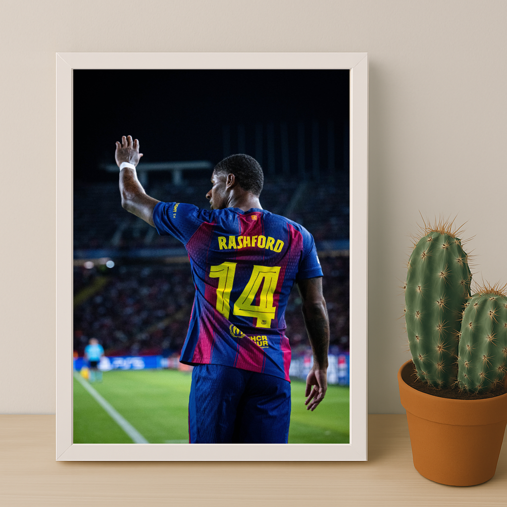 Poster encadrée FC Barcelone - Rashford