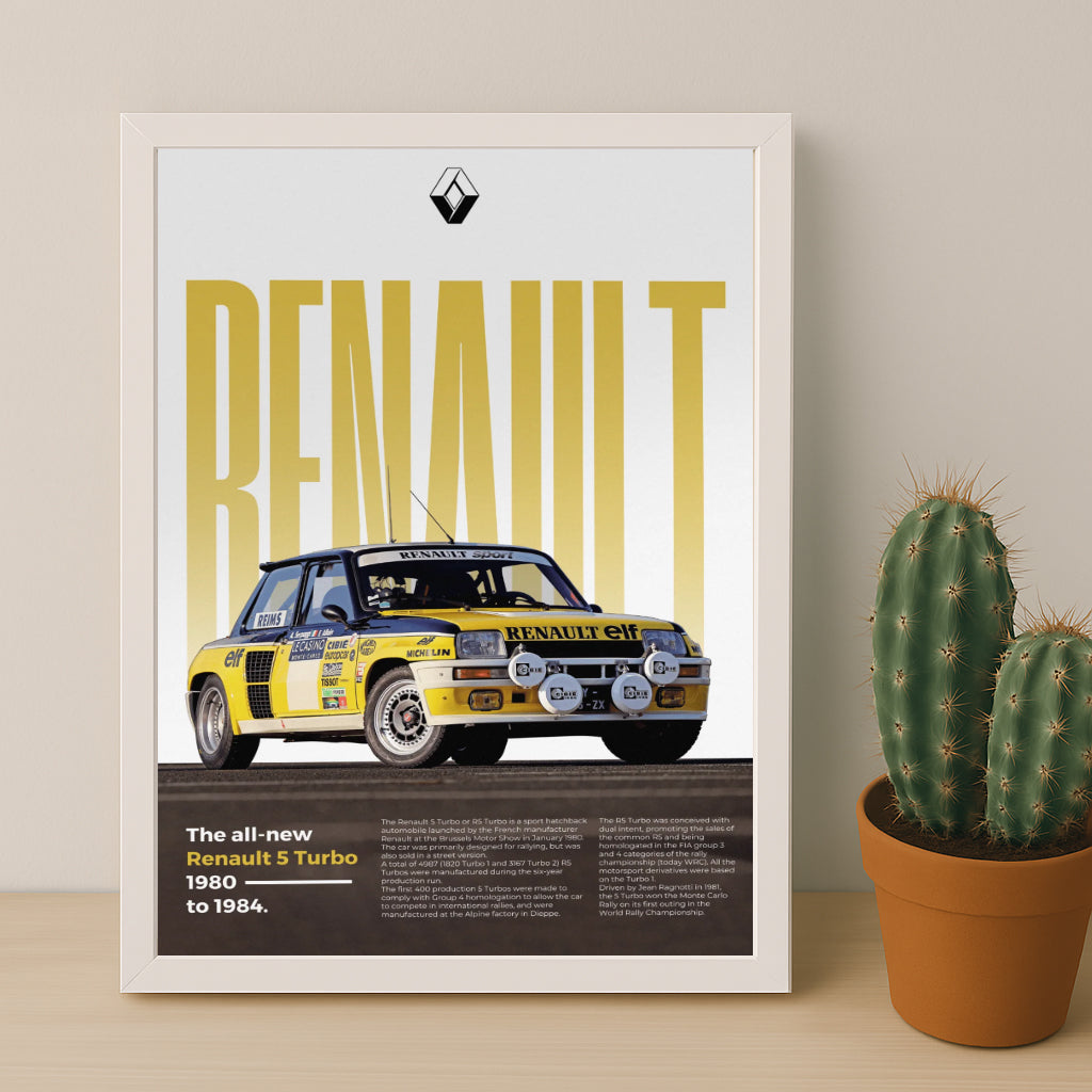 Poster Voitures - Renault 5 Turbo