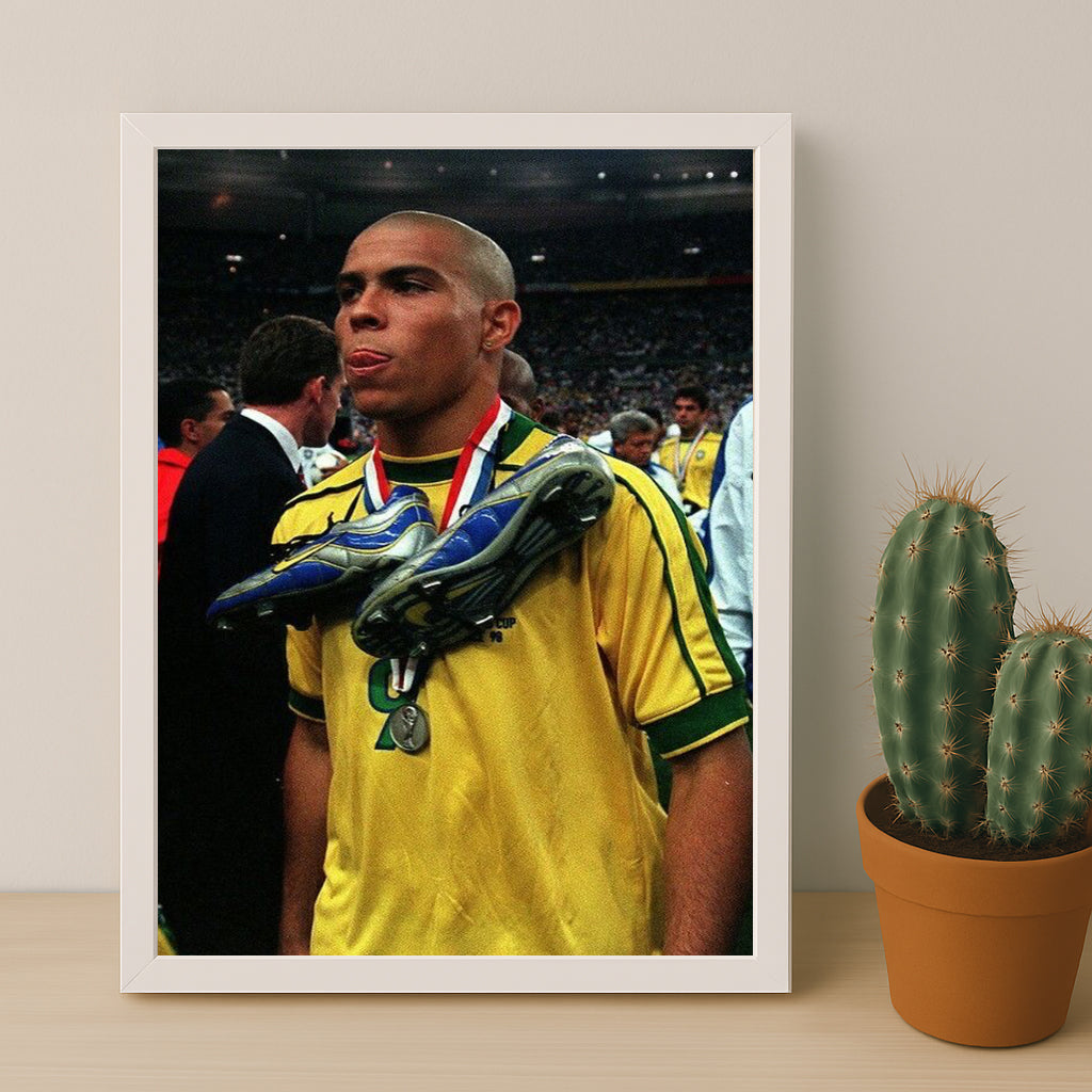 Poster encadrée Brazil - Ronaldo 9