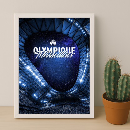 Poster encadrée Olympique de Marseille - Stade Vélodrome