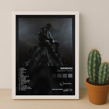 Cadre photo Album Musicaux - Diamant Noir de Werenoi
