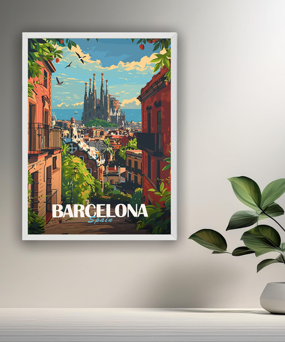 Cadre photo Barcelona Spain
