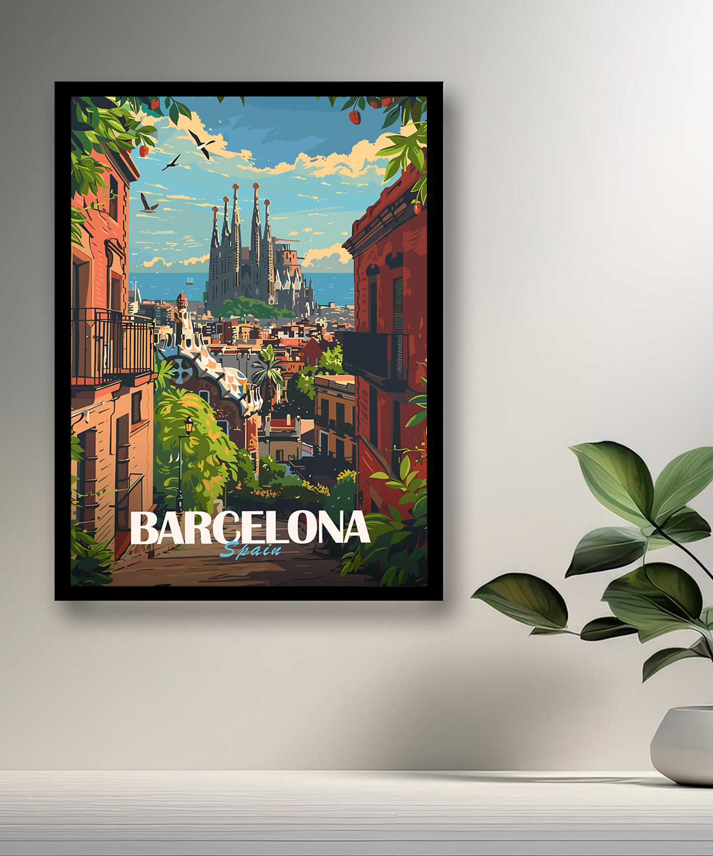 Cadre photo Barcelona Spain