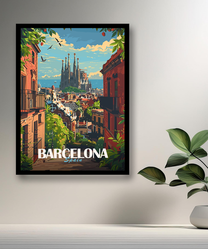Cadre photo Barcelona Spain
