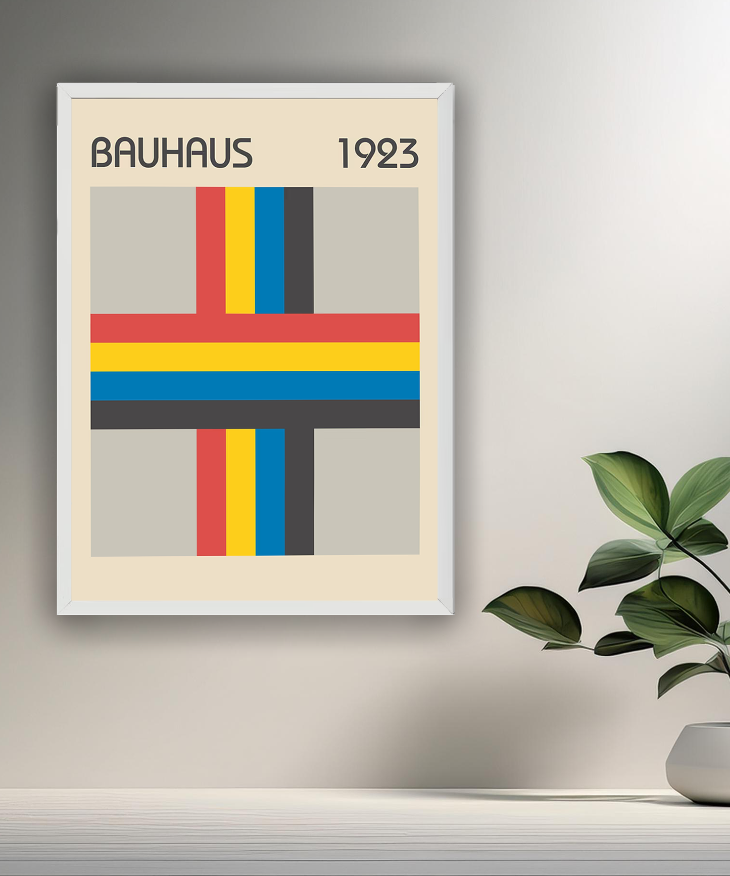 Cadre photo Bauhaus croix 1923