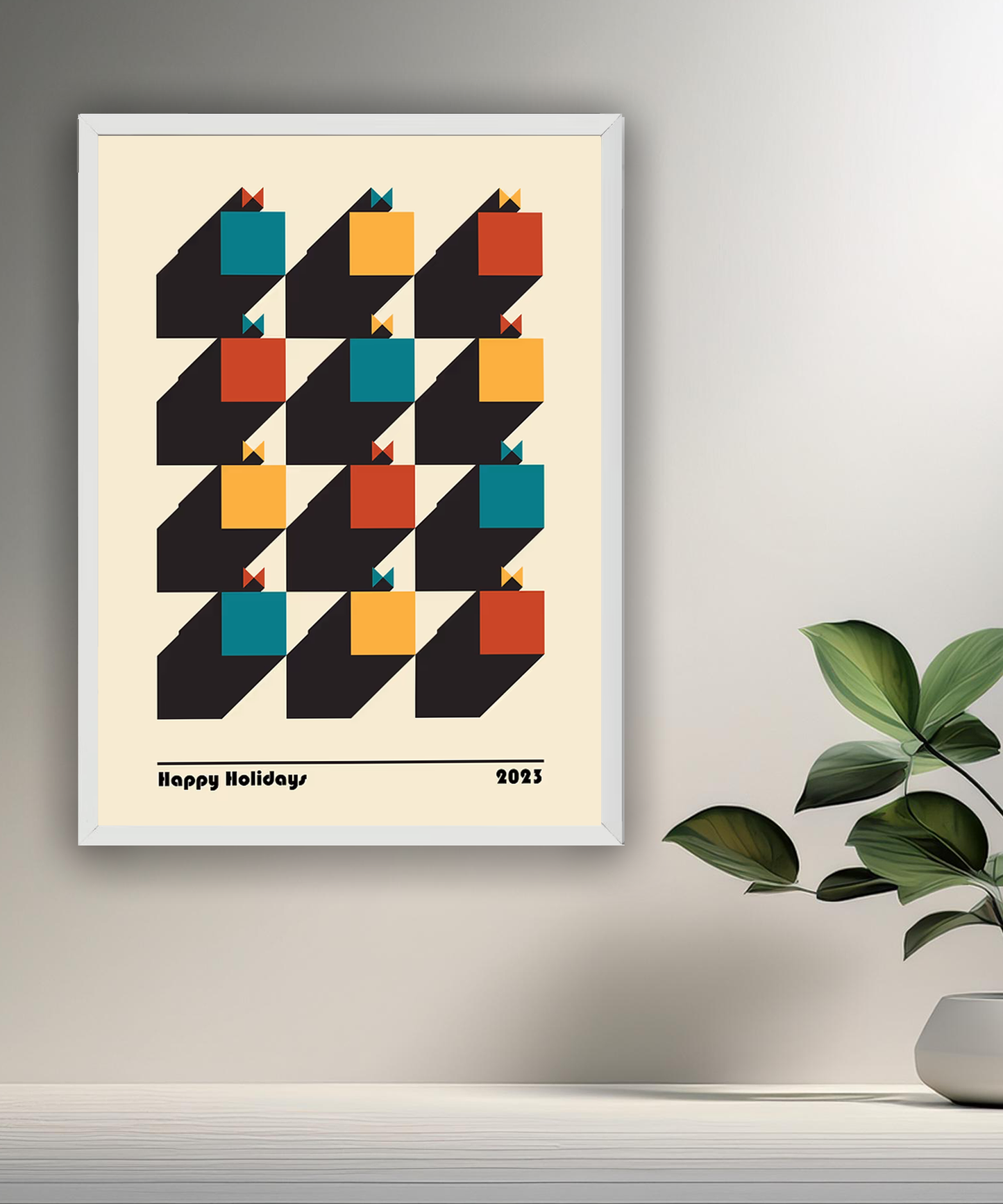 Cadre photo Bauhaus Happy Holidays 2023