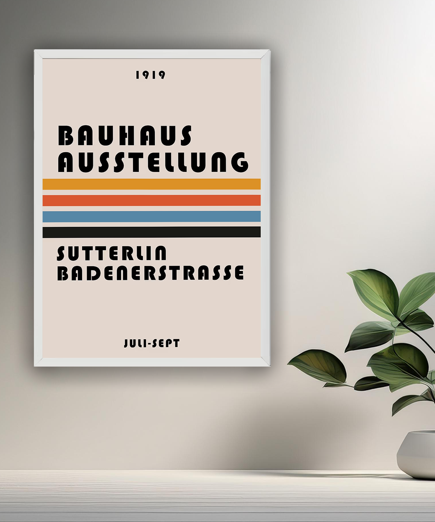 Cadre photo Bauhaus Ausstellung Sutterlia Badenerstrasse