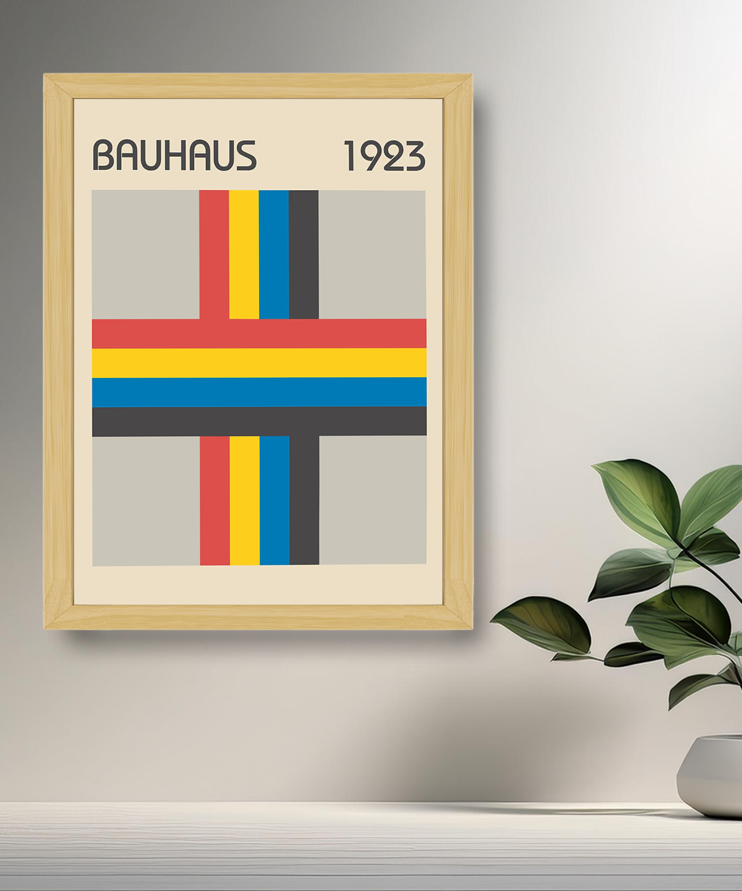 Cadre photo Bauhaus croix 1923