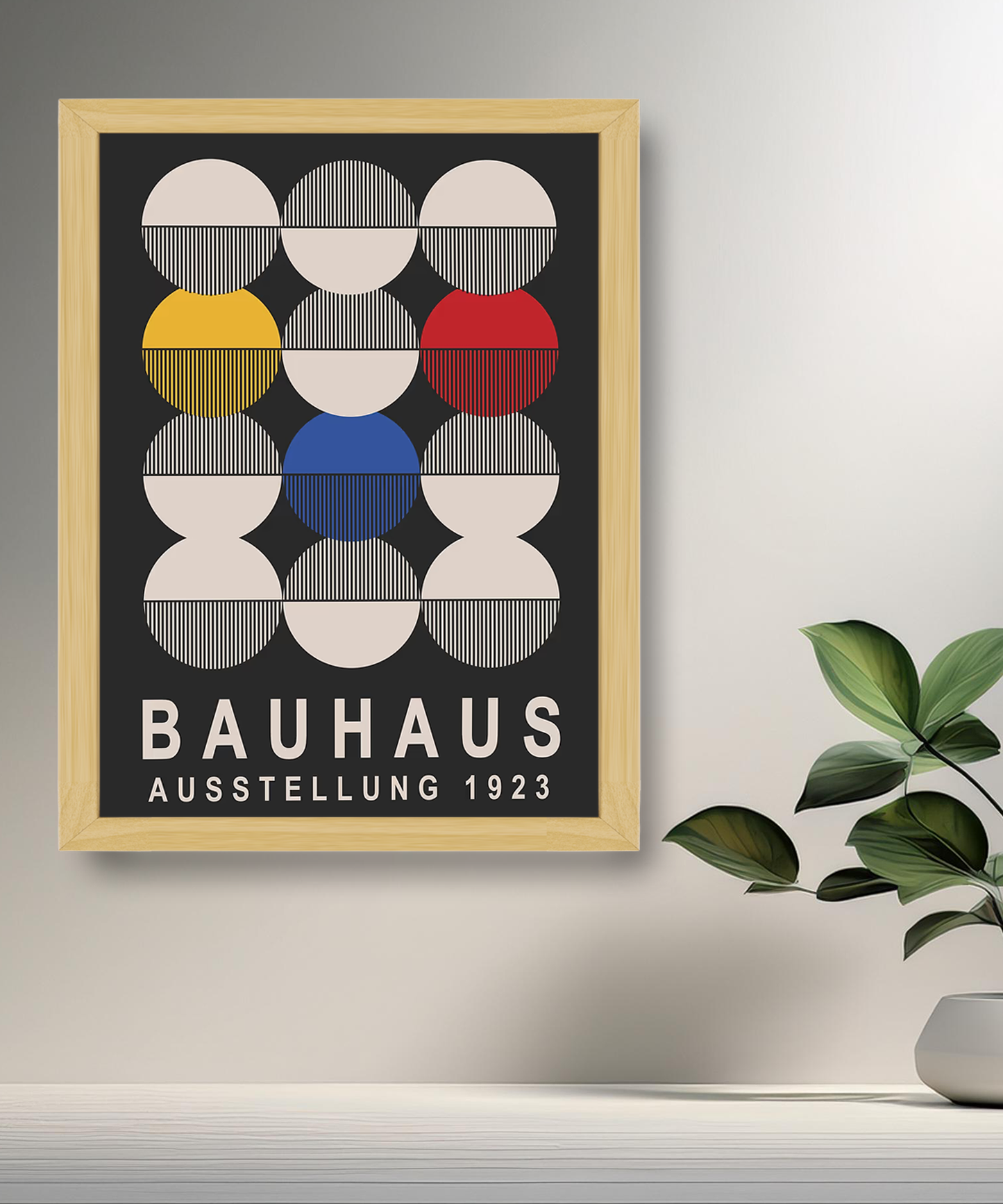 Cadre photo Bauhaus 1923 noir