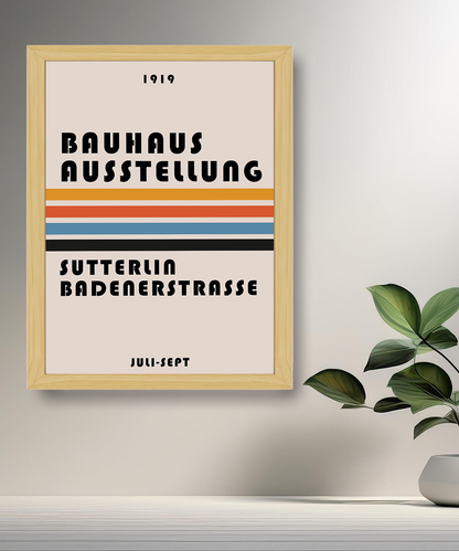 Cadre photo Bauhaus Ausstellung Sutterlia Badenerstrasse