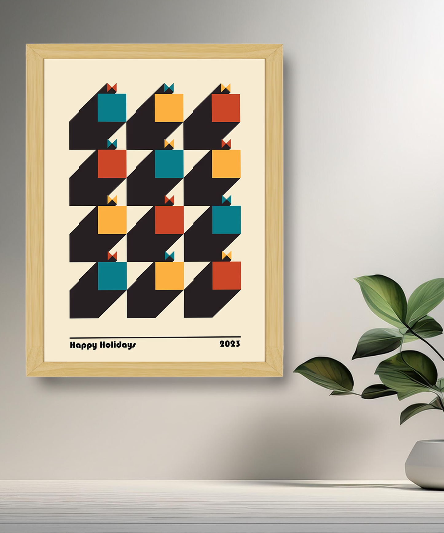 Cadre photo Bauhaus Happy Holidays 2023