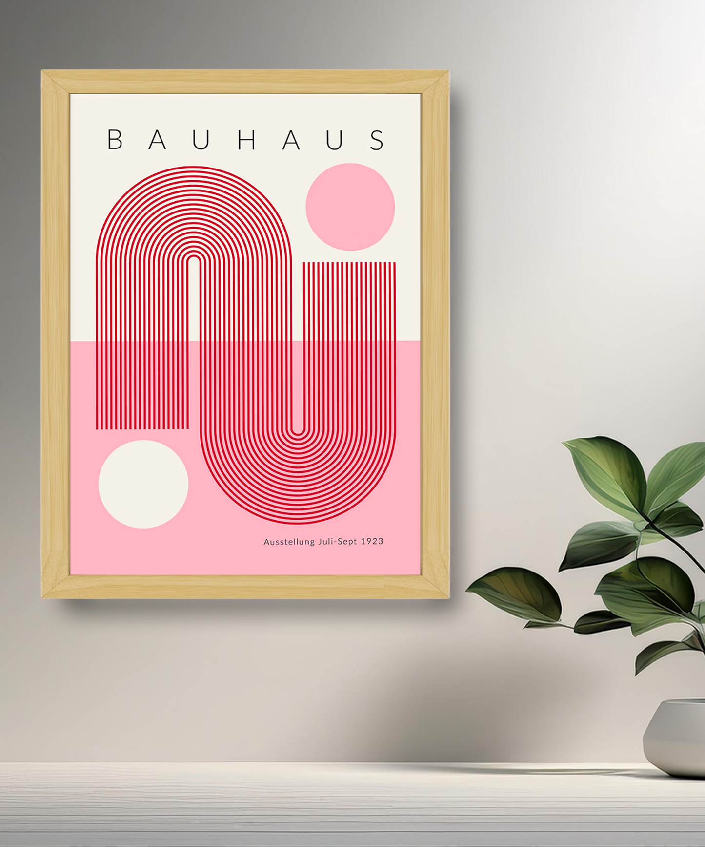 Cadre photo Bauhaus rose