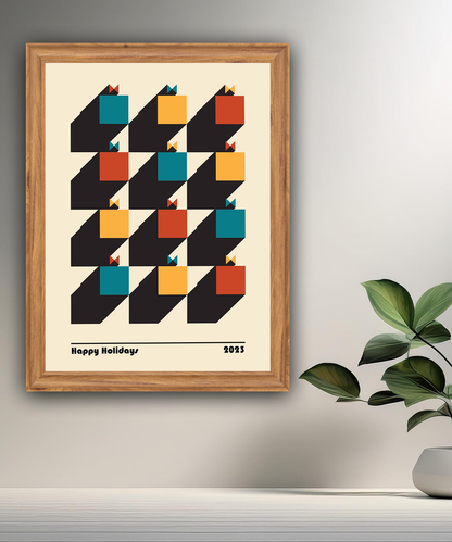 Cadre photo Bauhaus Happy Holidays 2023