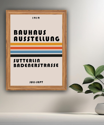 Cadre photo Bauhaus Ausstellung Sutterlia Badenerstrasse