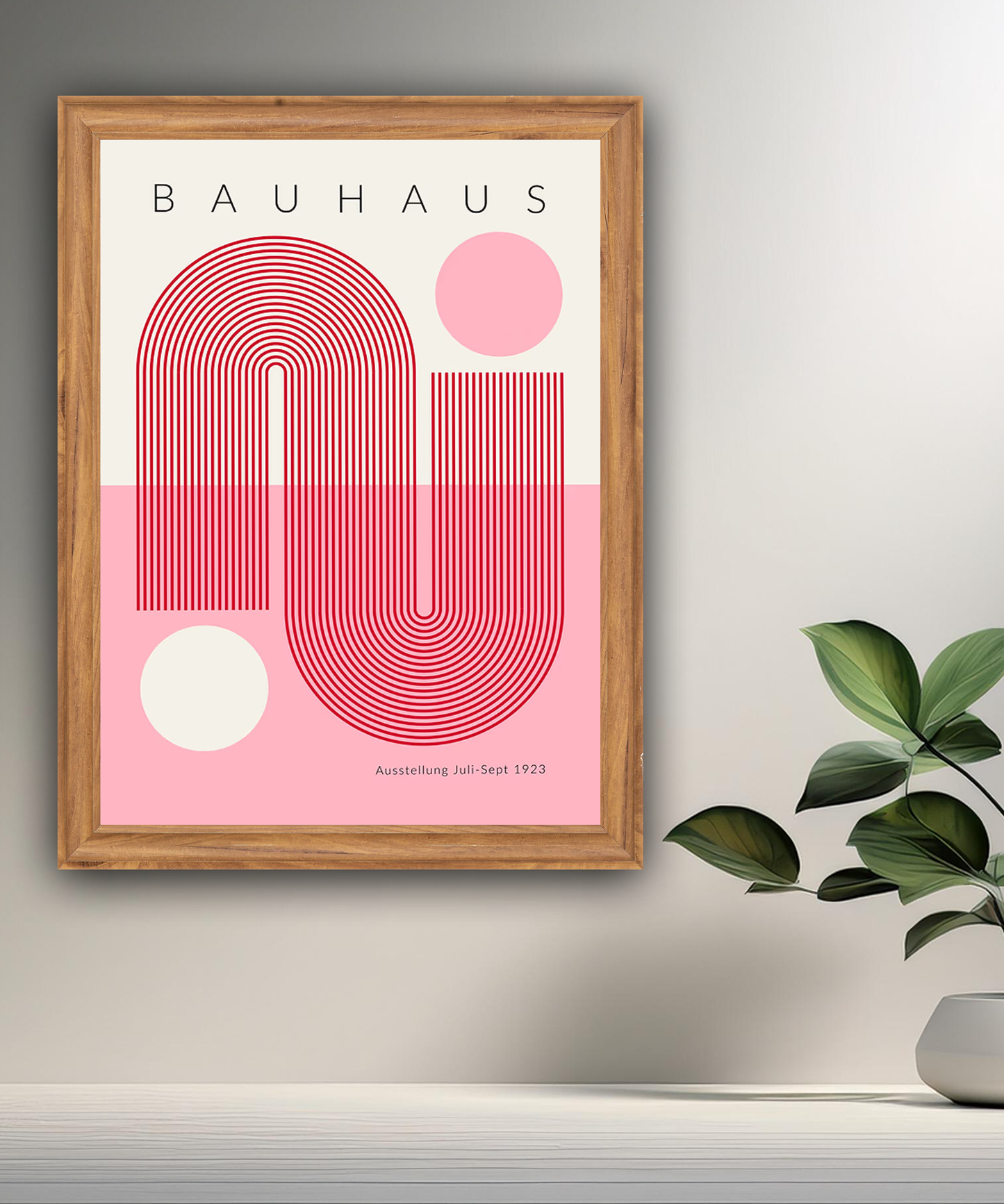 Cadre photo Bauhaus rose