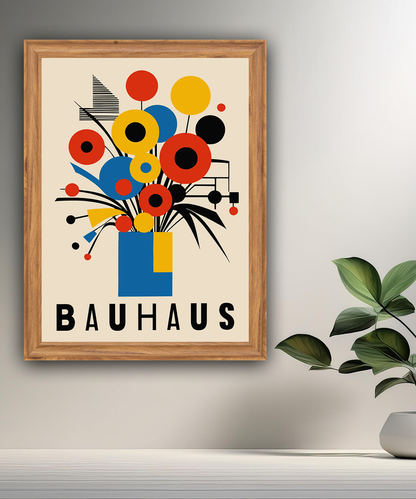 Cadre photo Bauhaus bouquet de fleurs