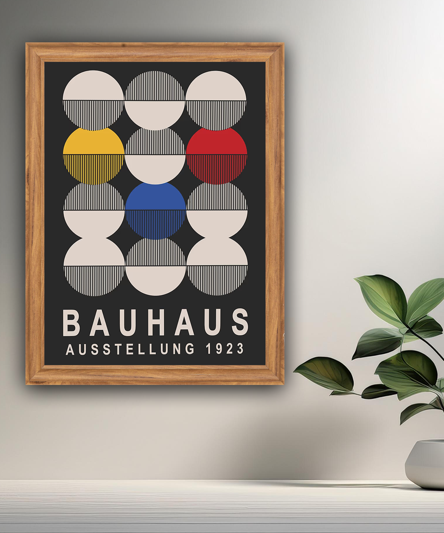 Cadre photo Bauhaus 1923 noir