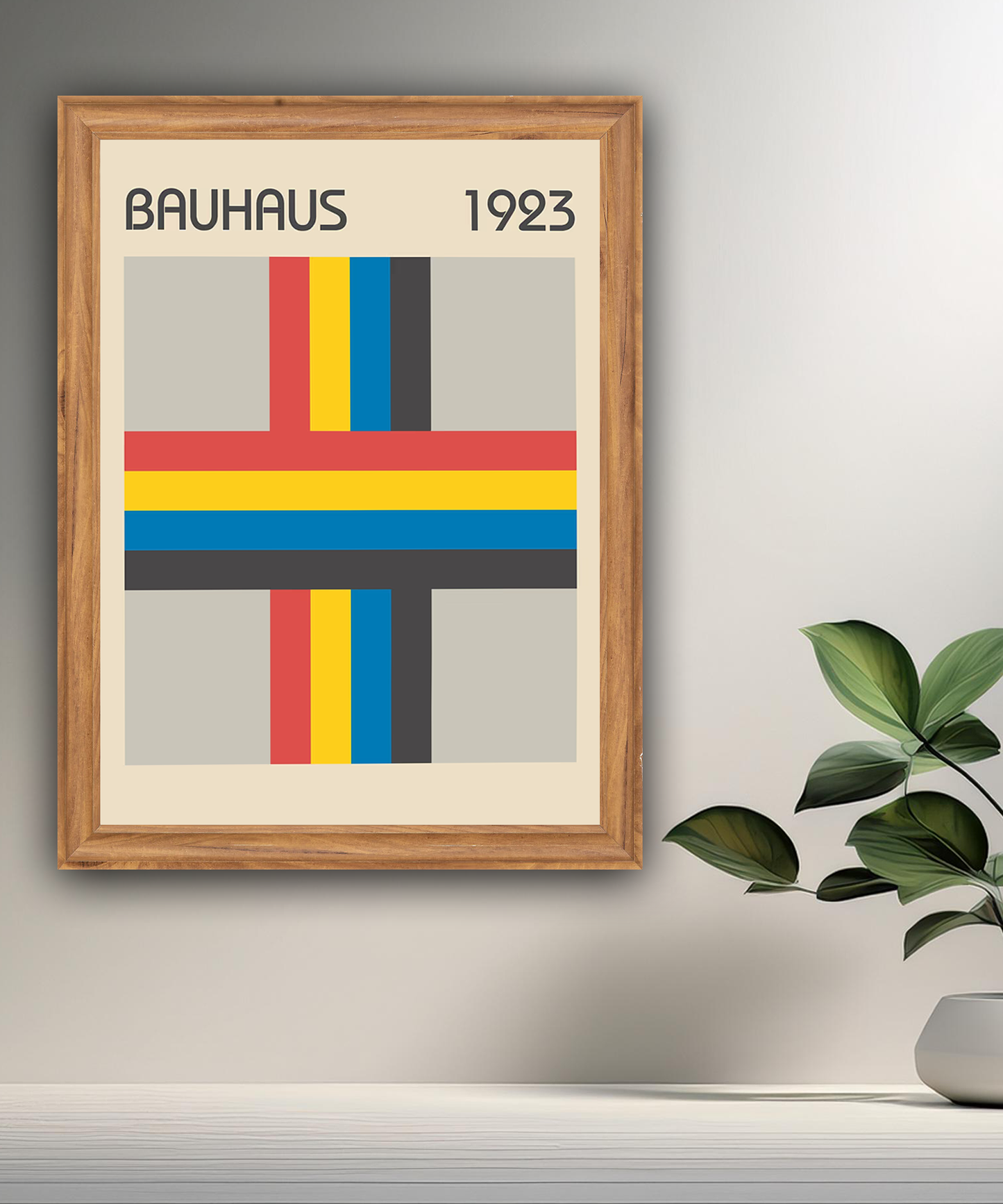 Cadre photo Bauhaus croix 1923