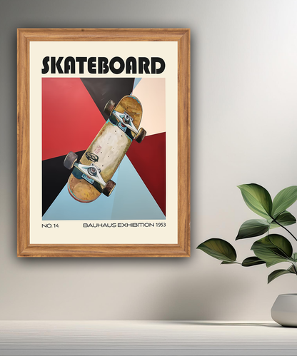 Cadre photo Bauhaus Skateboard