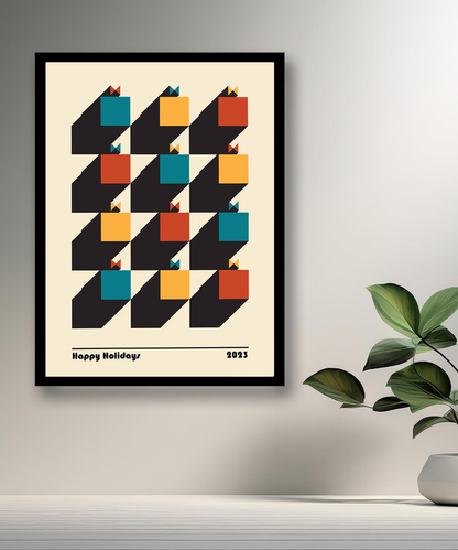 Cadre photo Bauhaus Happy Holidays 2023