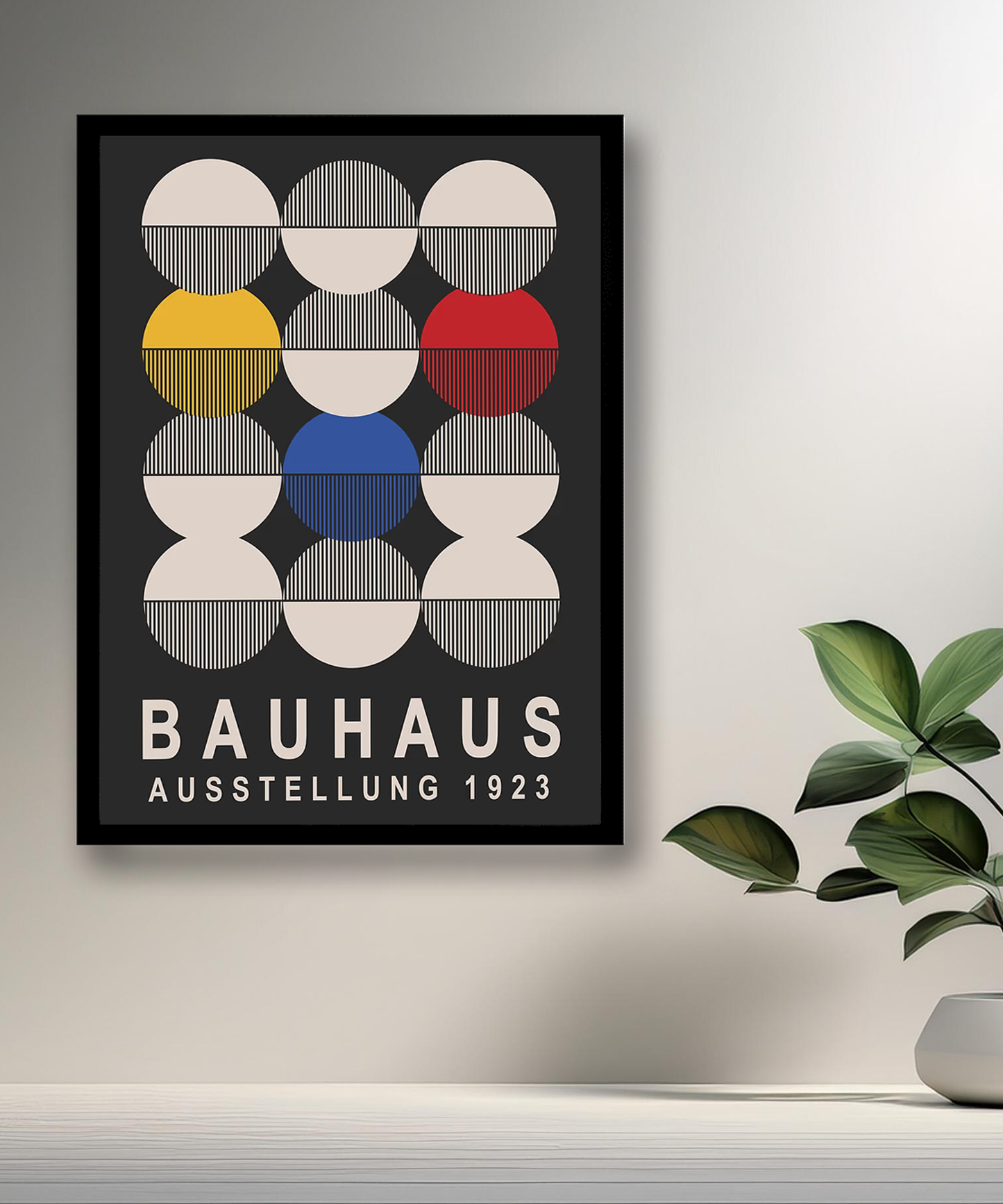 Cadre photo Bauhaus 1923 noir