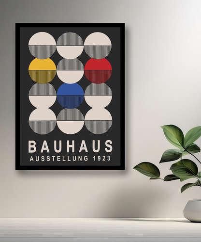 Cadre photo Bauhaus 1923 noir