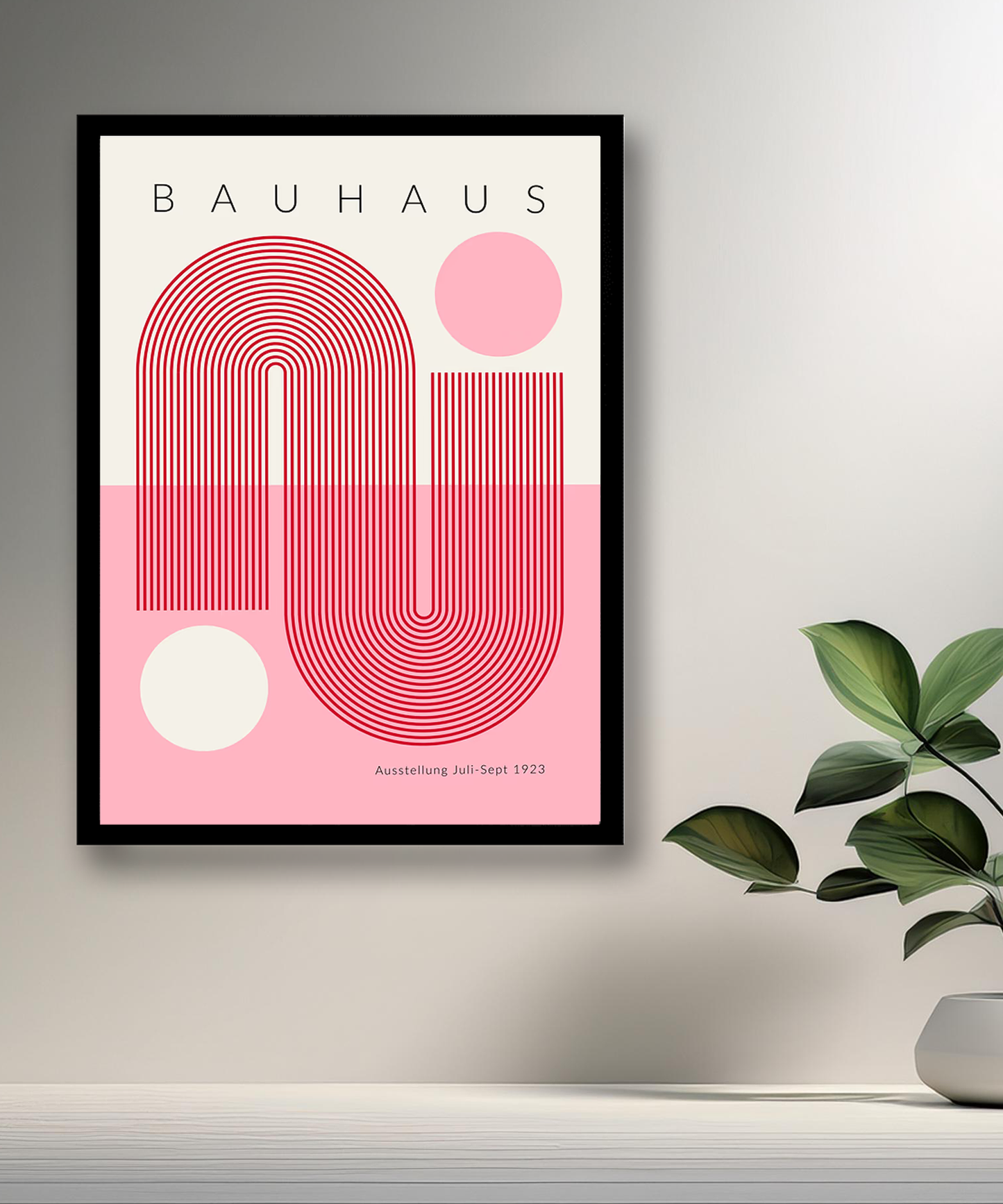 Cadre photo Bauhaus rose
