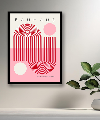 Cadre photo Bauhaus rose