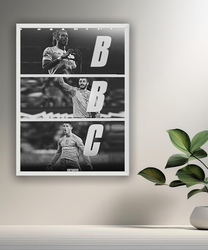 Cadre photo de Benzema, Bale, Cristiano