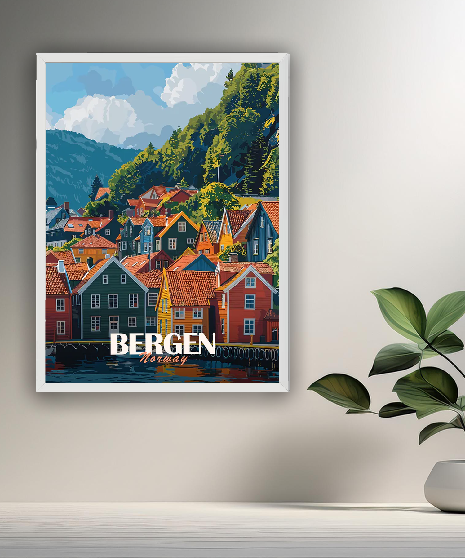 Cadre photo Bergen Norway