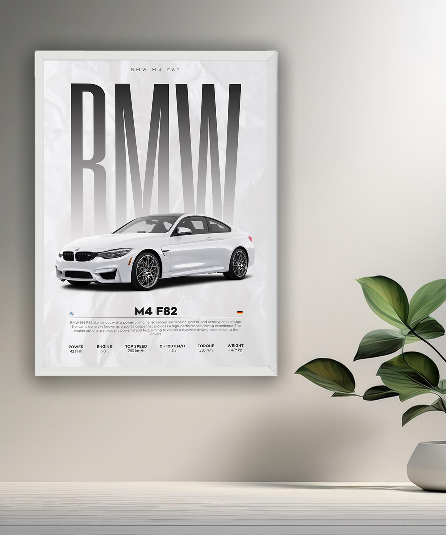 Cadre photo BMW M4 F82