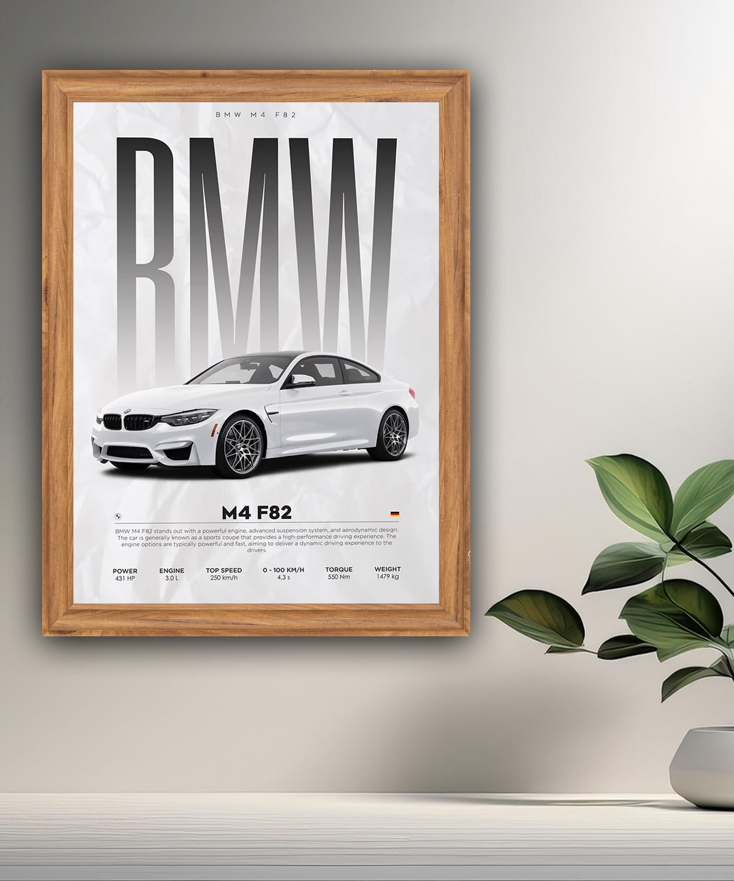 Cadre photo BMW M4 F82