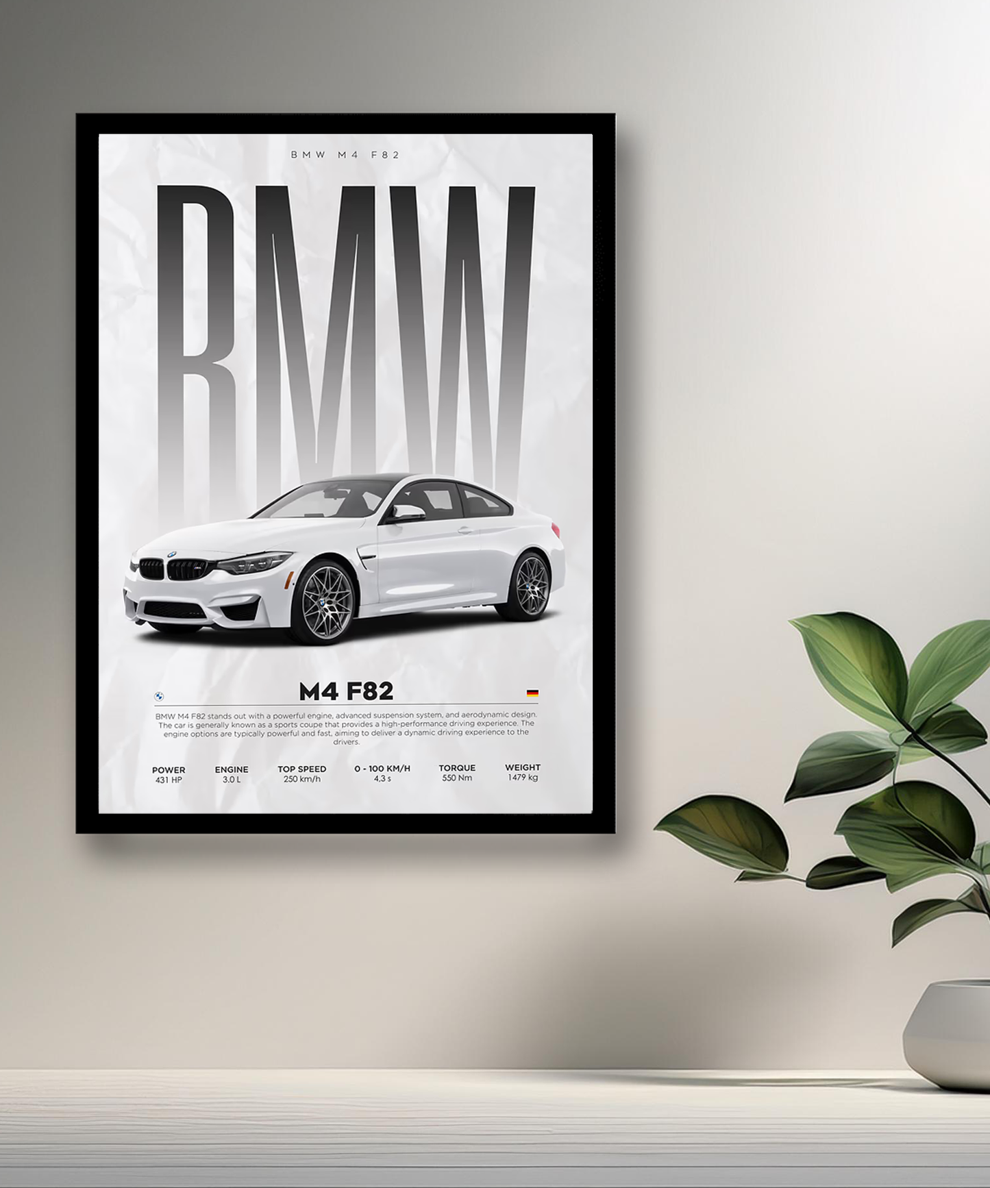 Cadre photo BMW M4 F82