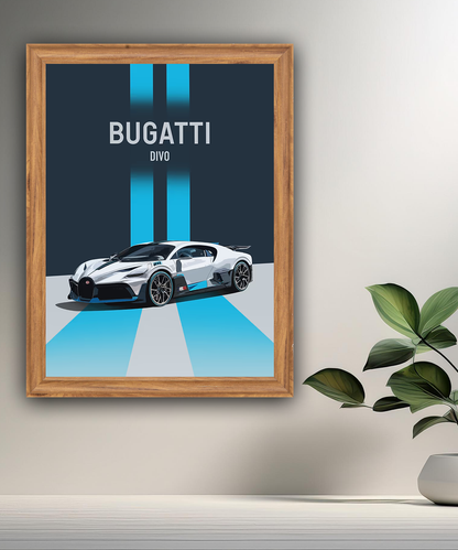 Cadre photo Bugatti Divo