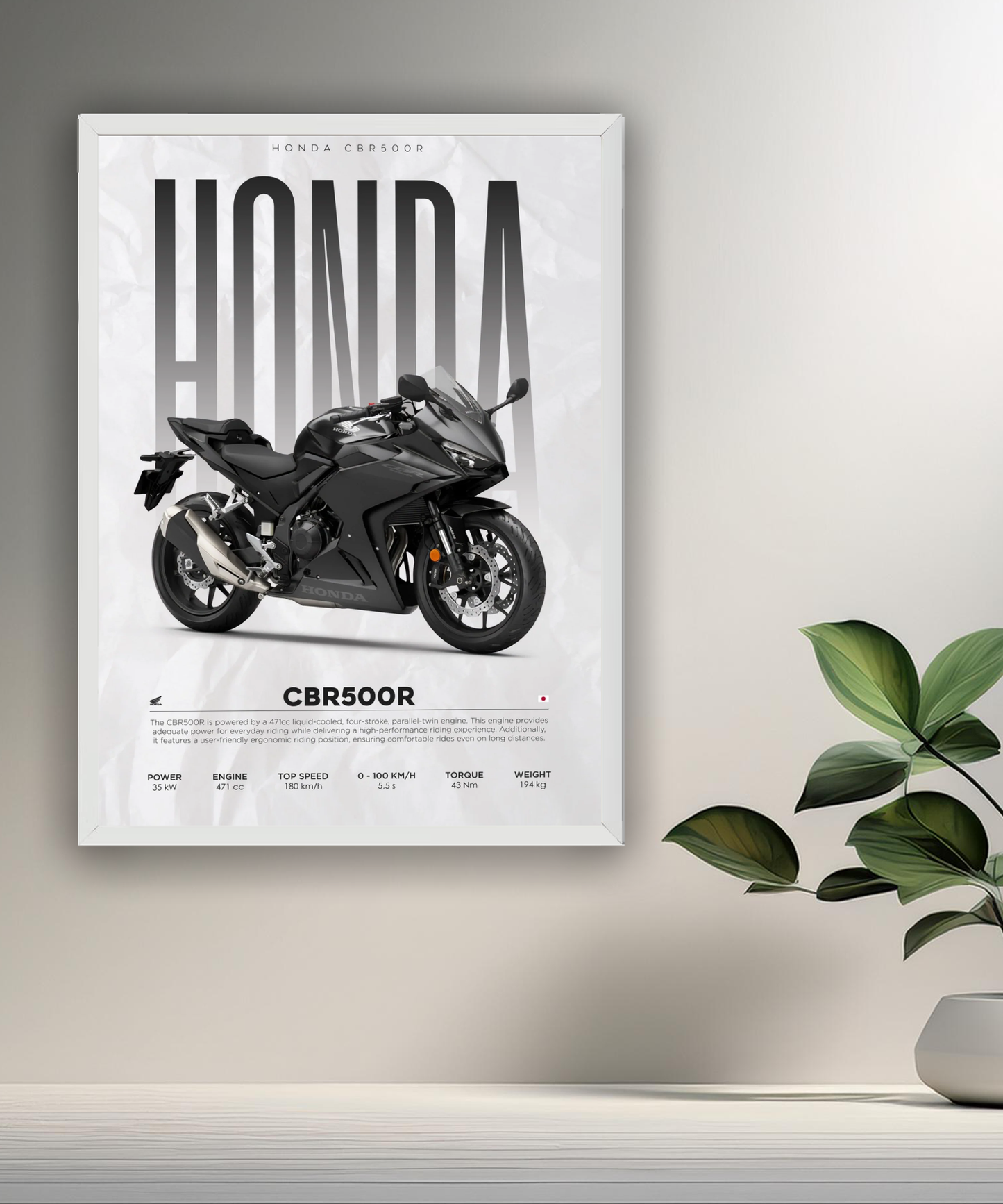 Cadre photo Honda CBR500R