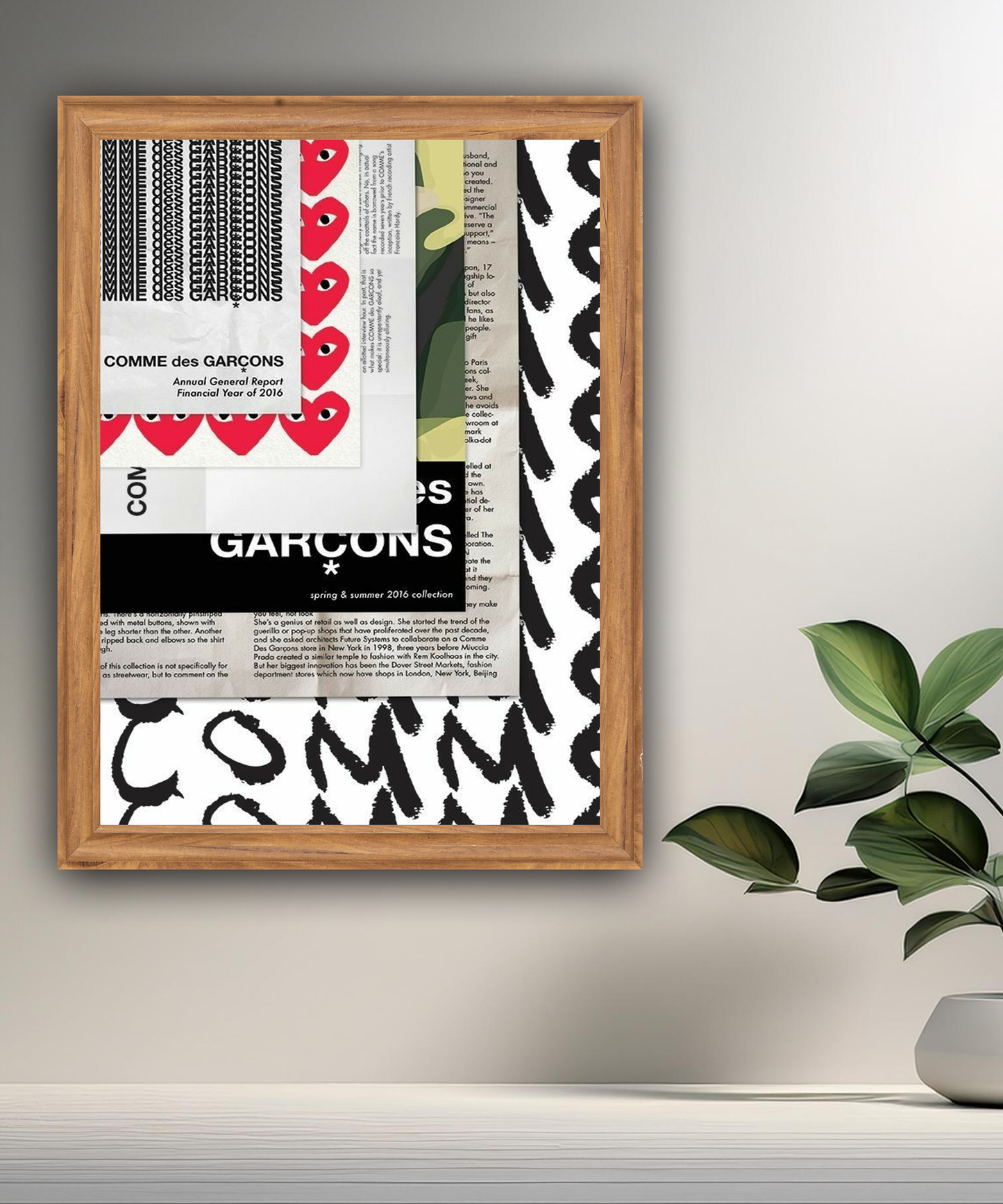 Cadre photo Comme des garçons