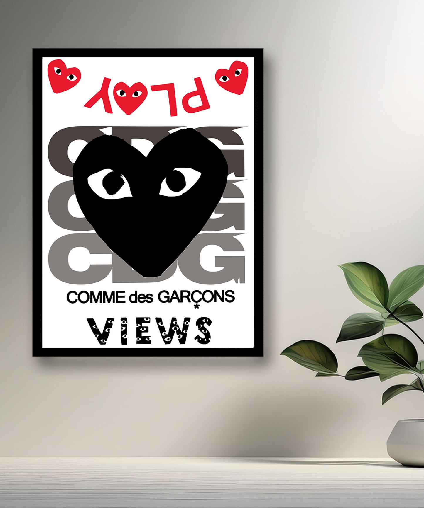 Cadre photo Comme des garçons