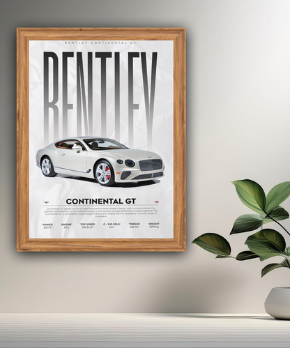 Cadre photo Bentley Continental GT