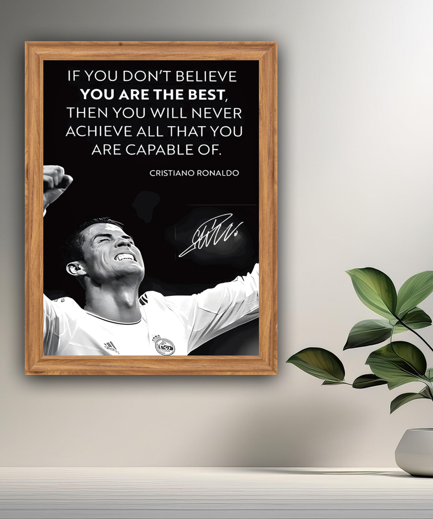Cadre photo de Cristiano Ronaldo CR7 Madrid