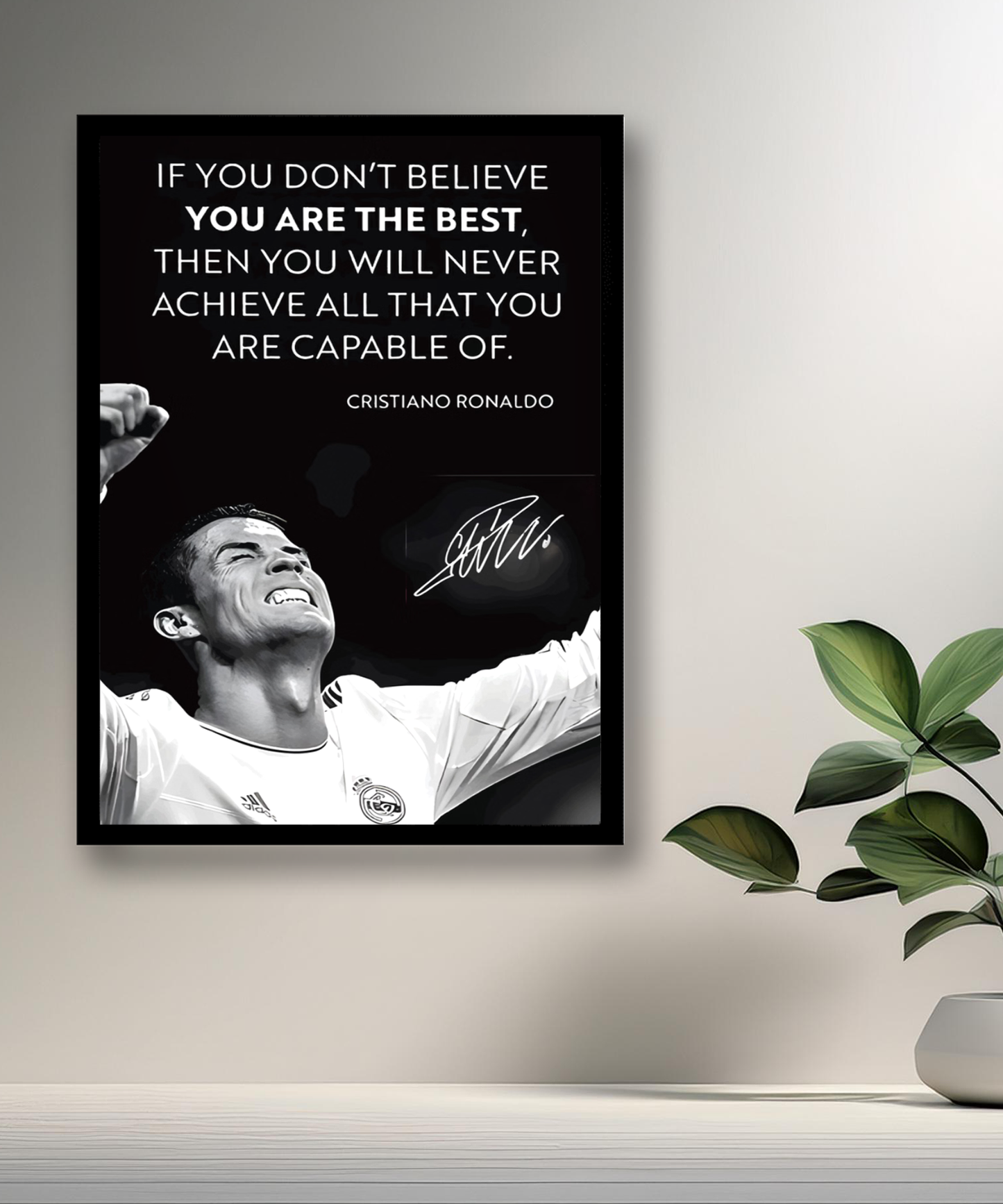 Cadre photo de Cristiano Ronaldo CR7 Madrid