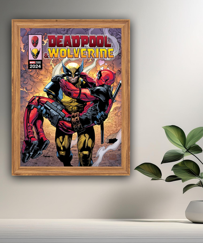 Cadre photo Wolverine & Deadpool Marvel