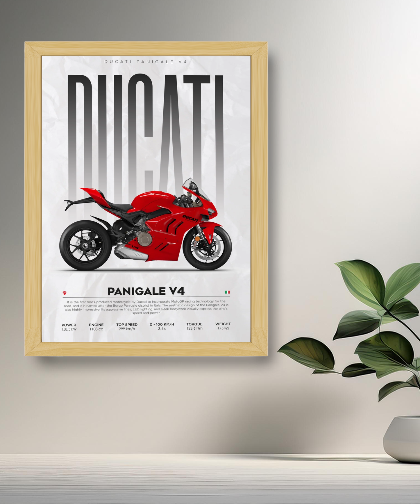 Cadre photo Ducati Panigale V4