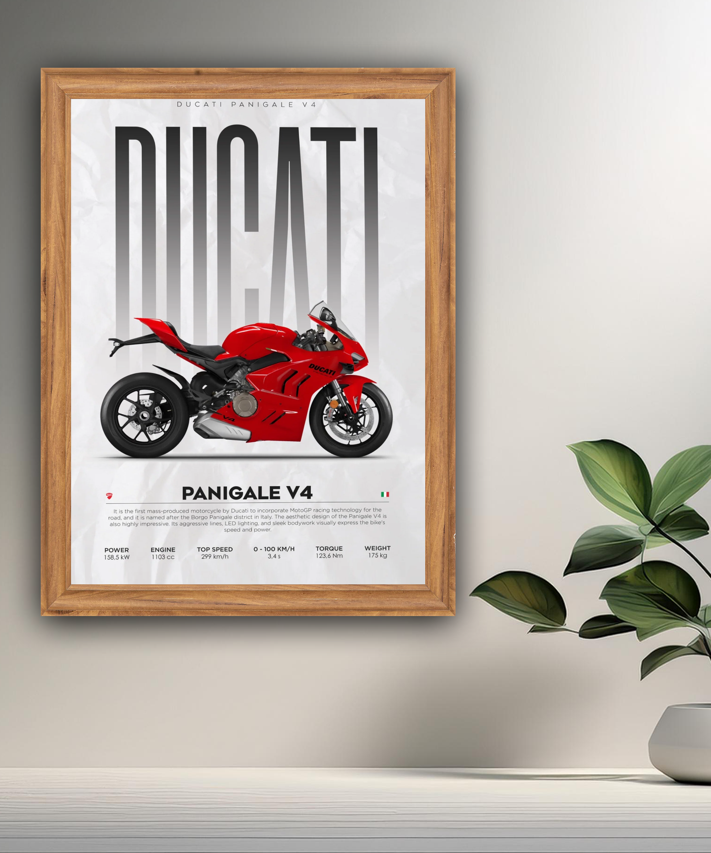Cadre photo Ducati Panigale V4