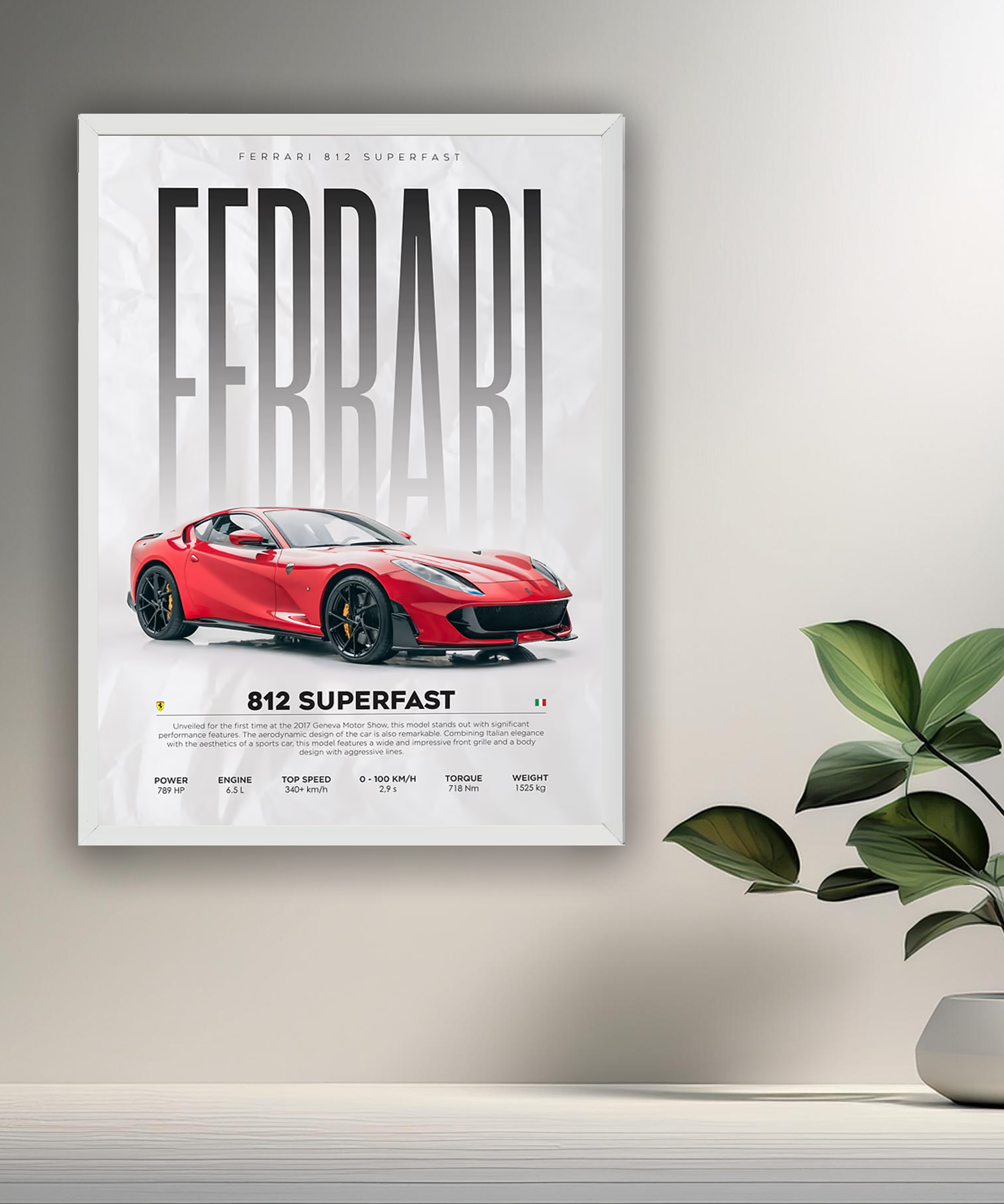 Cadre photo Ferrari 812 Superfast