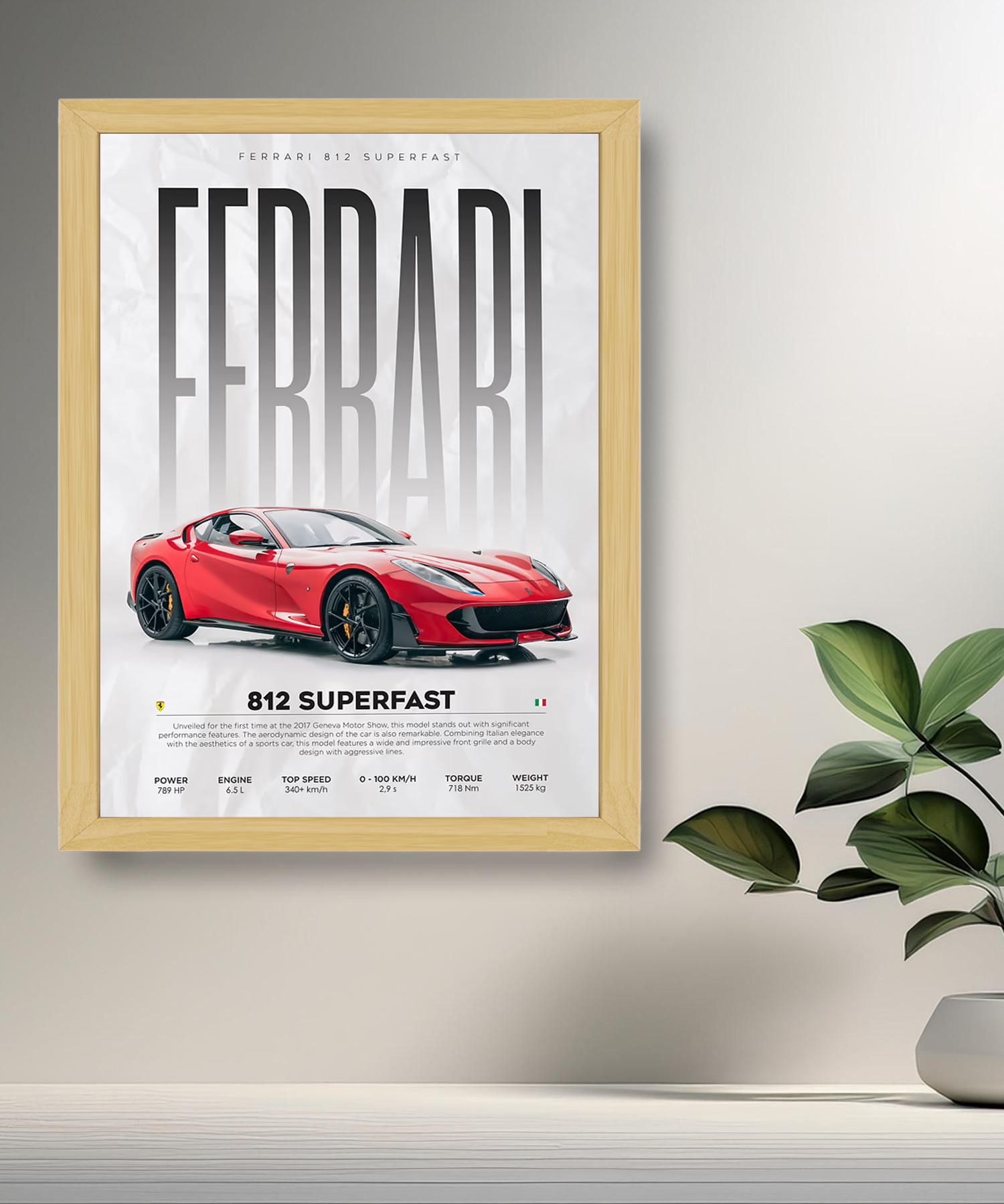 Cadre photo Ferrari 812 Superfast