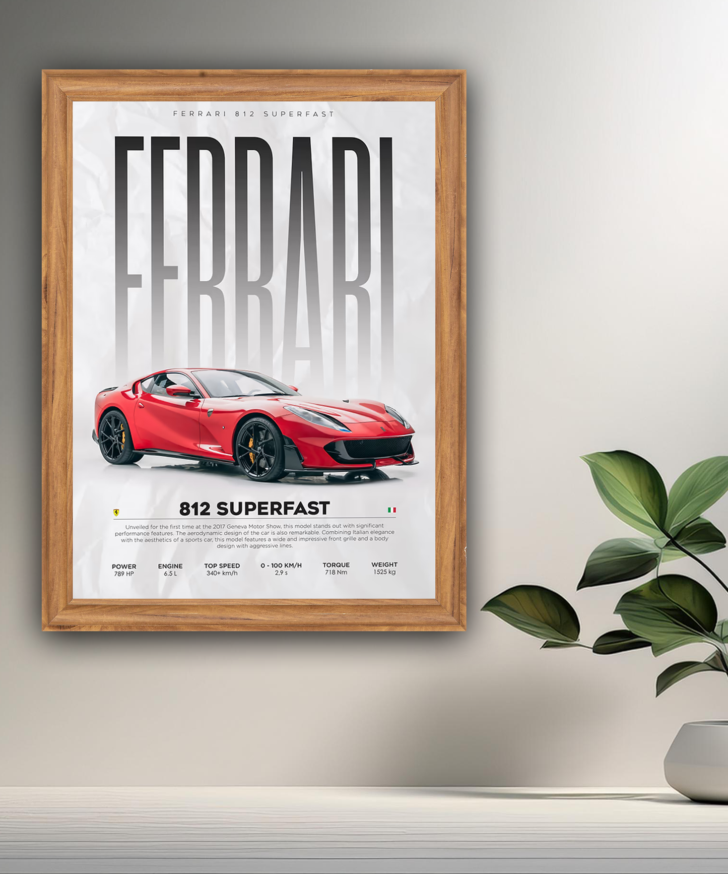Cadre photo Ferrari 812 Superfast